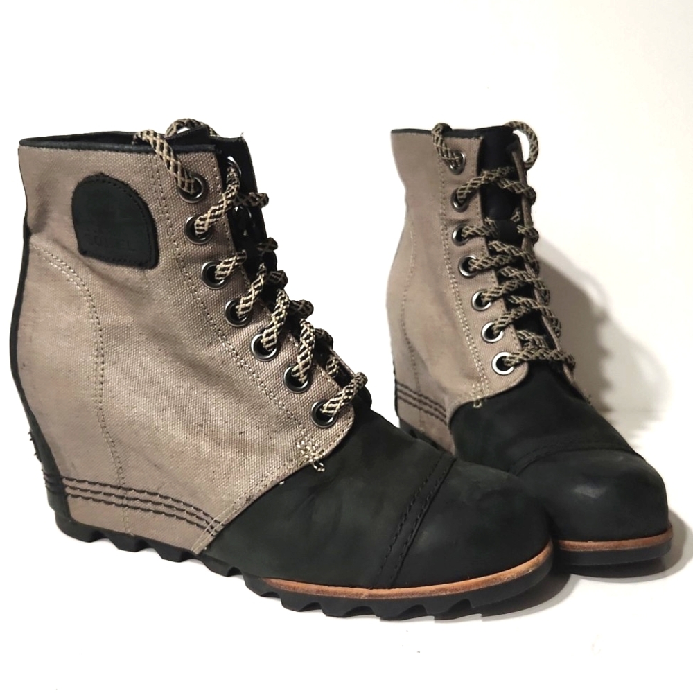 Sorel PDX Wedge Waterproof Booties Women's Size 9.5 EUC! - Picture 3 of 12